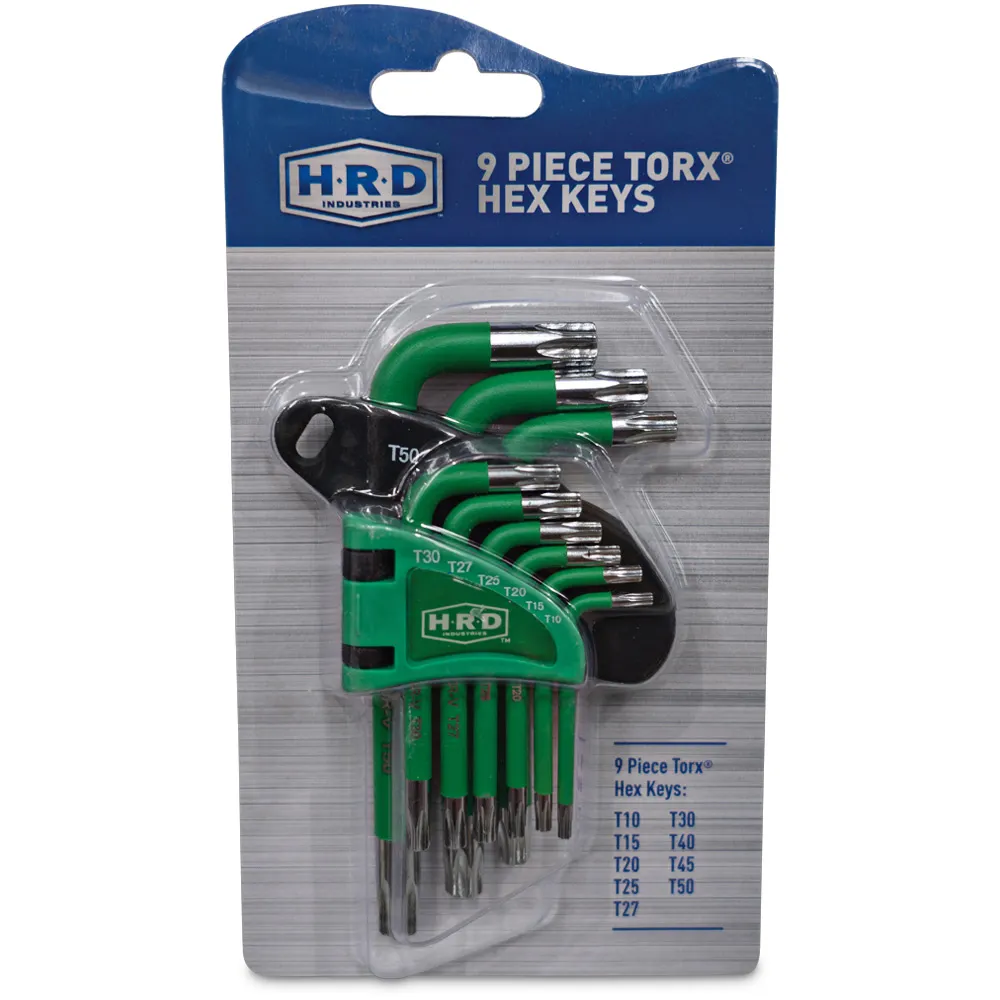 HRD 9 Pc Torx Hex Key Set HRD9PCAKTOSH