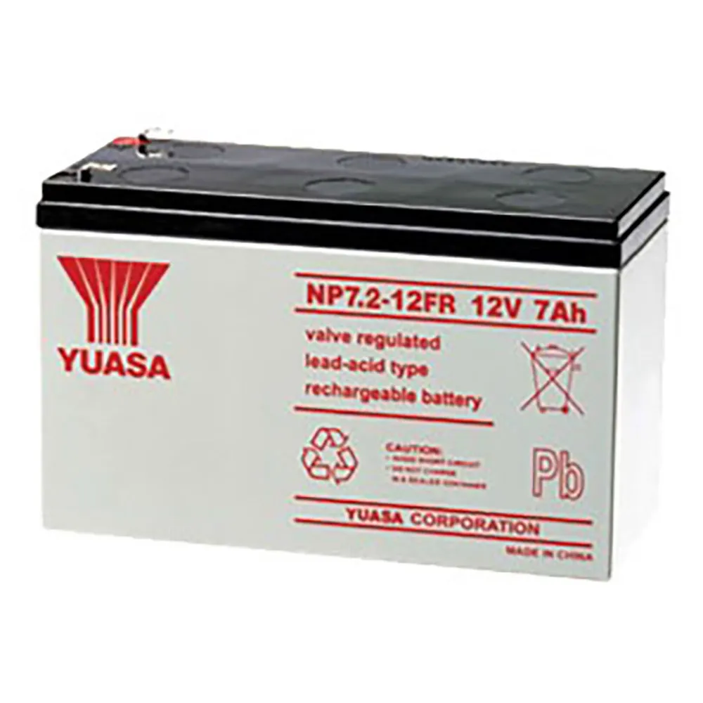 YUASA NP (VRLA) NP7.2-12FR (Faston 187) VRLA Car Battery 175016