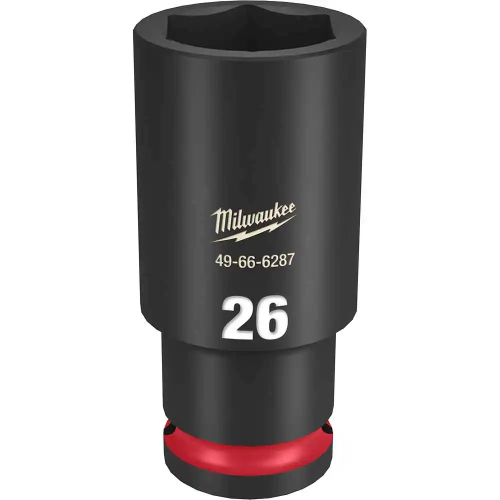 MILWAUKEE SHOCKWAVE 1/2inch Drive 26mm Deep 6 Point Impact Socket 49666287