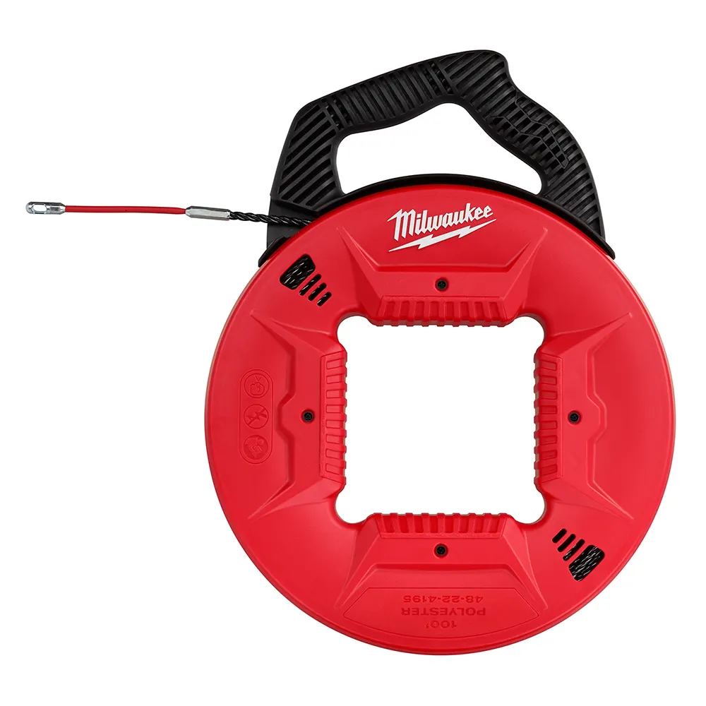 MILWAUKEE 30m/100ft Polyester Fish Tape Metal Leader 48224195