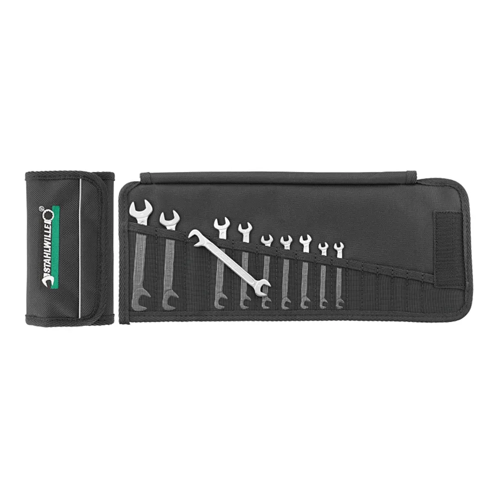 STAHLWILLE Metric Double Open-End Spanner Set - 10 Piece 96400653