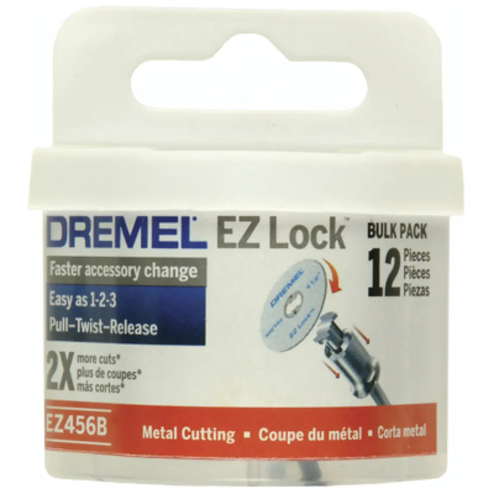DREMEL EZ456B EZ Lock Metal Cut Off Disc 38.1mm - 12 Piece