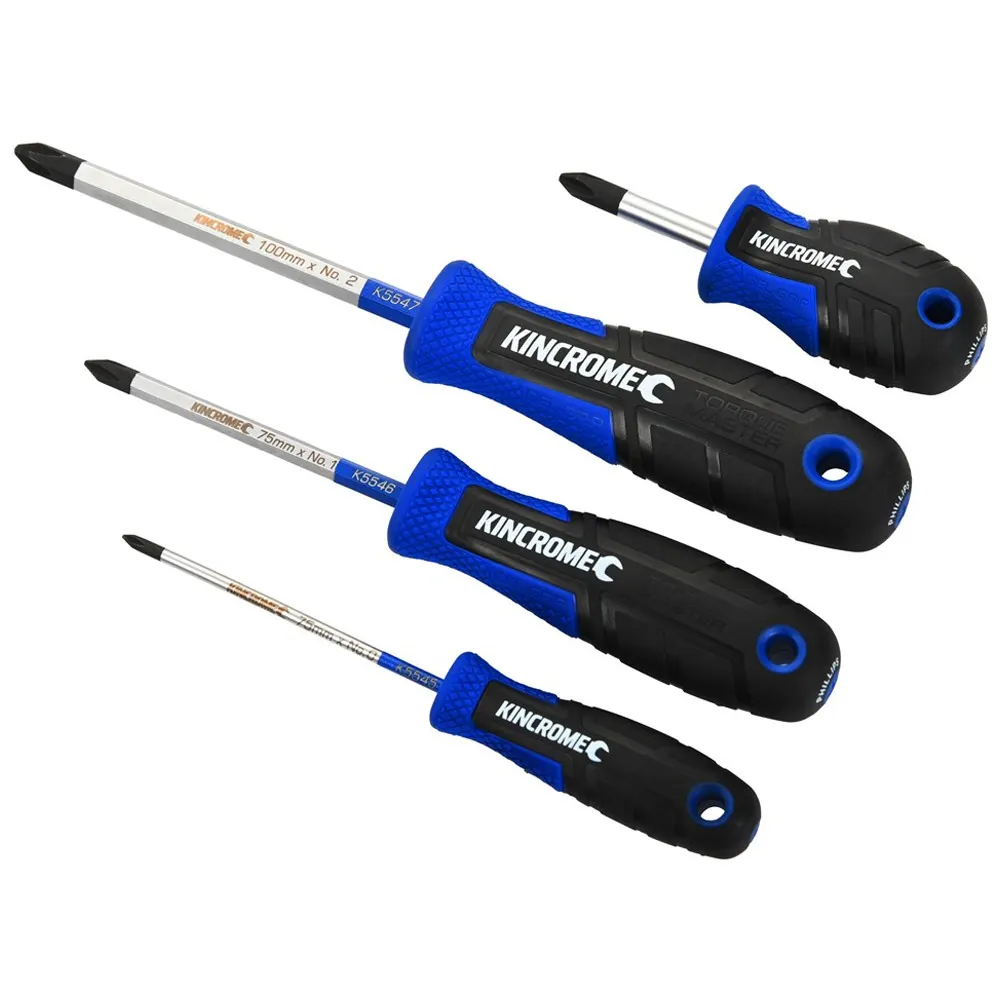 KINCROME TorqueMaster Phillips Screwdriver Set - 4 Piece K5518