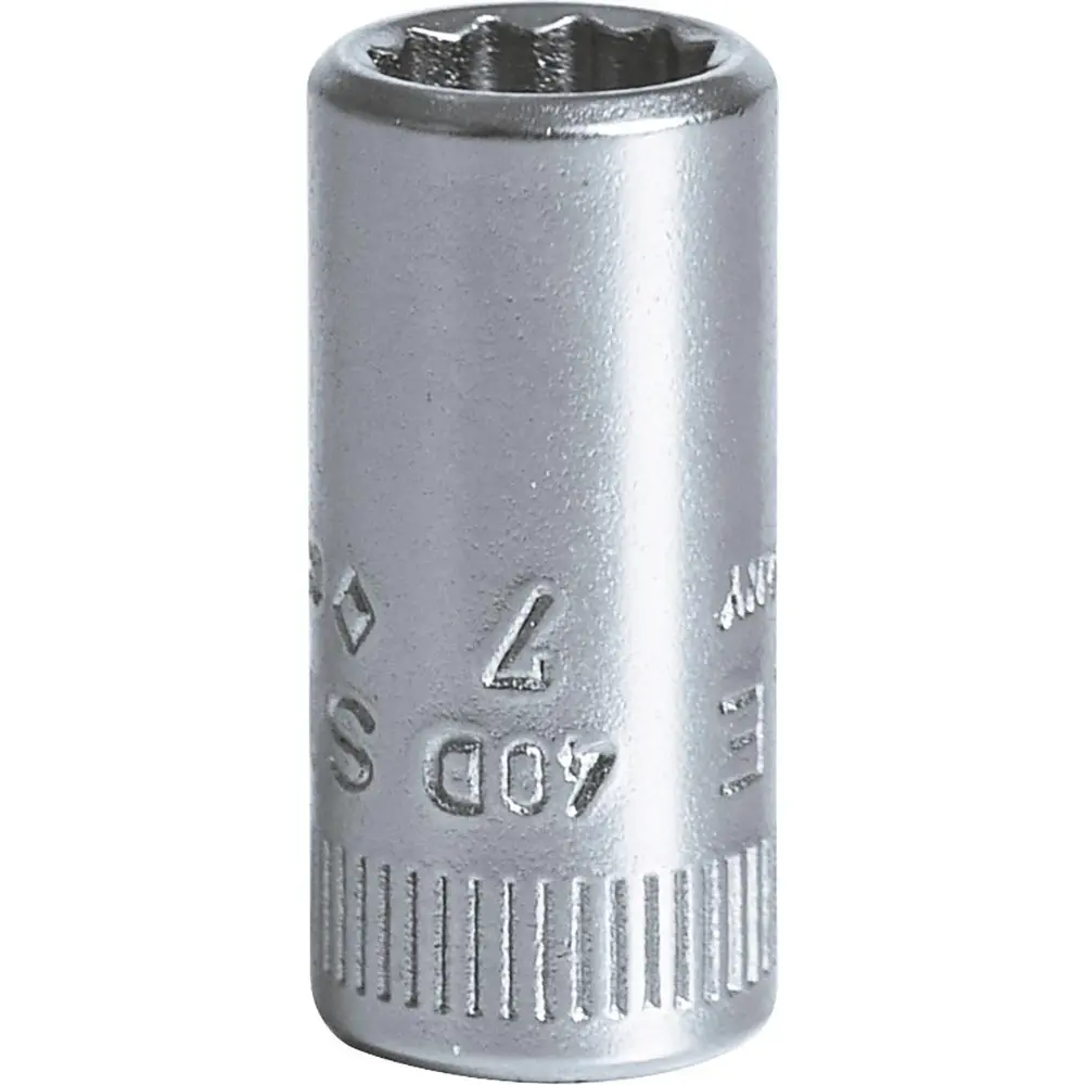 STAHLWILLE 1/4Inch Drive 7mm 12-Point Socket 01030007