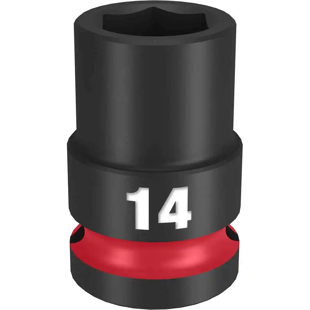 MILWAUKEE SHOCKWAVE 1/2" Drive 14mm Standard 6 Point Impact Socket 49666246