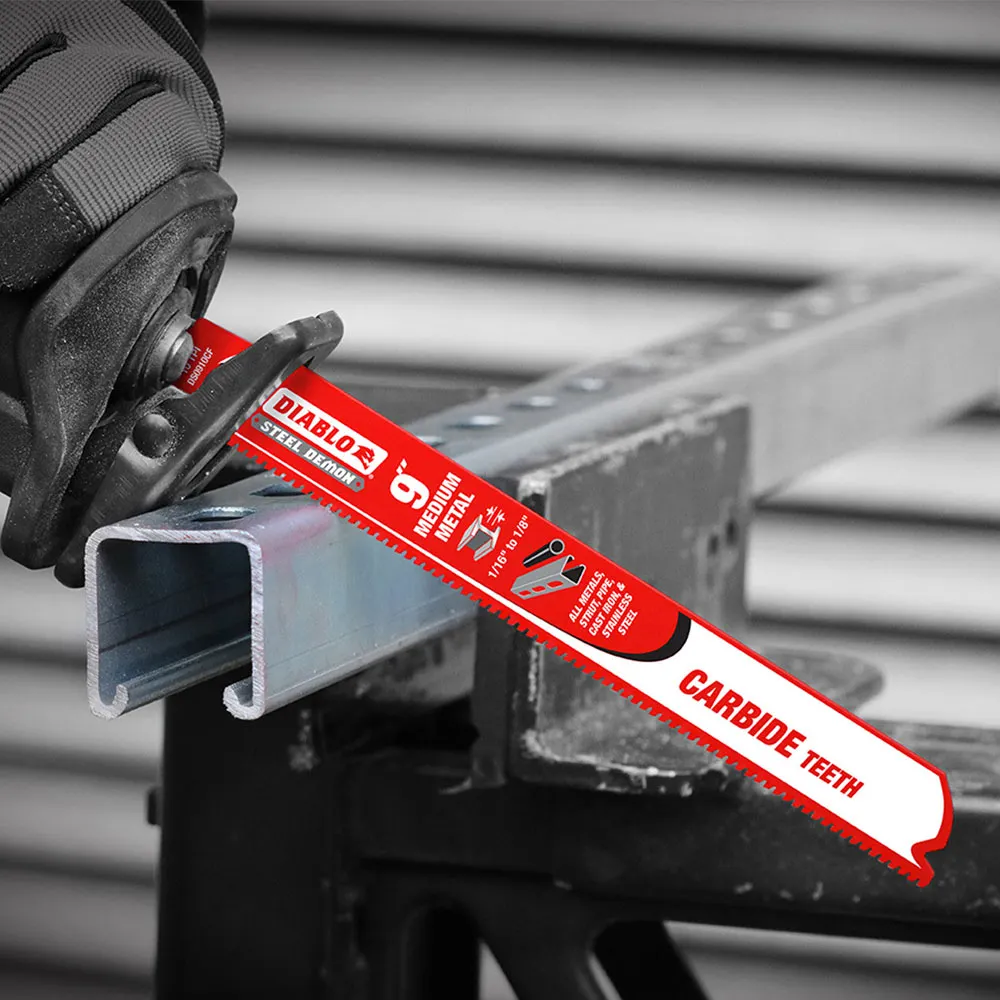 DIABLO 229mm Steel Demon Carbide Recip Blade for Medium Metal Cutting 2610066196