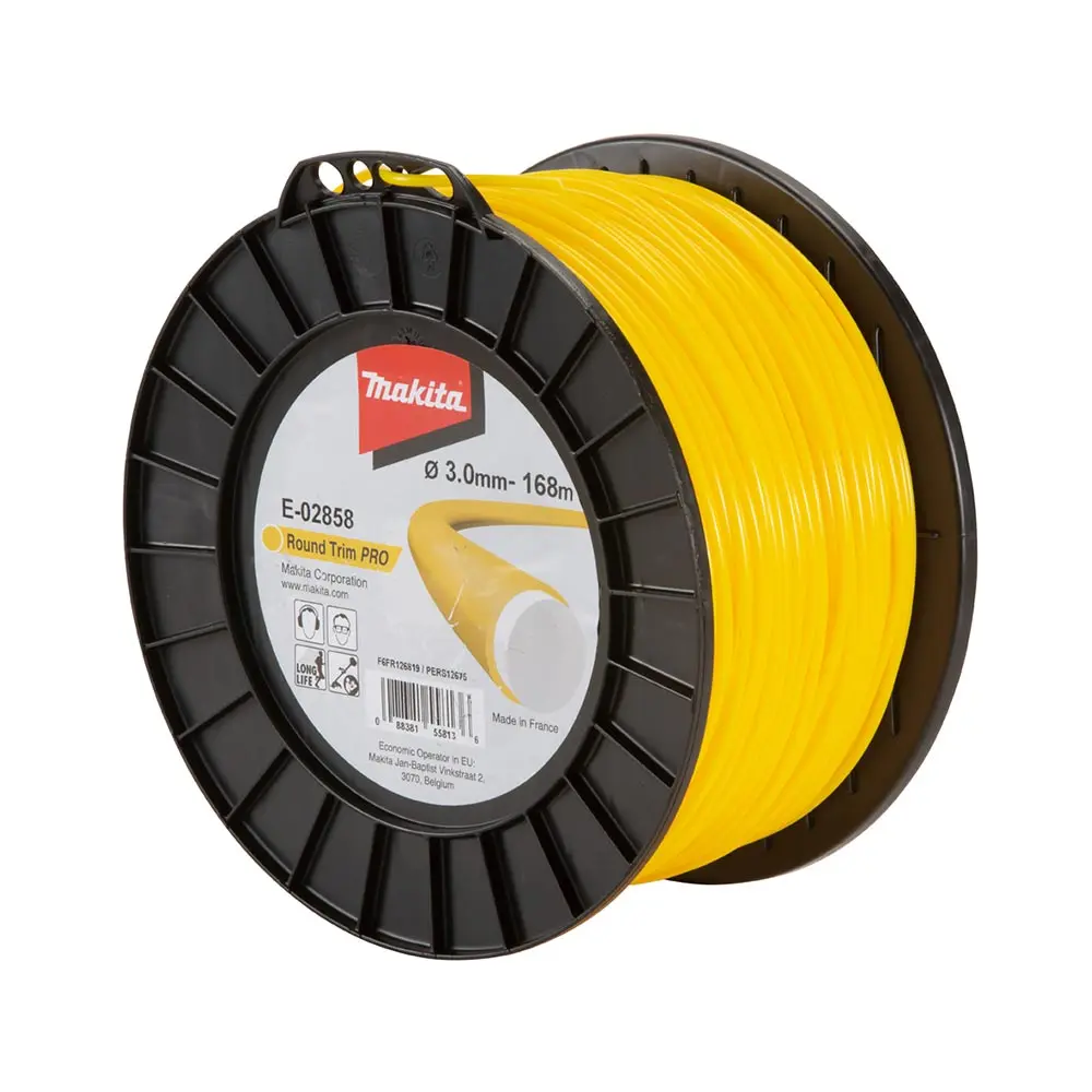 MAKITA 3mm X 168m Round Trim Pro Line Yellow E-02858