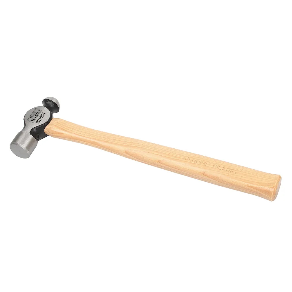 TOLEDO 450g 16oz Hickory Handle Ball Pein Hammer 321054