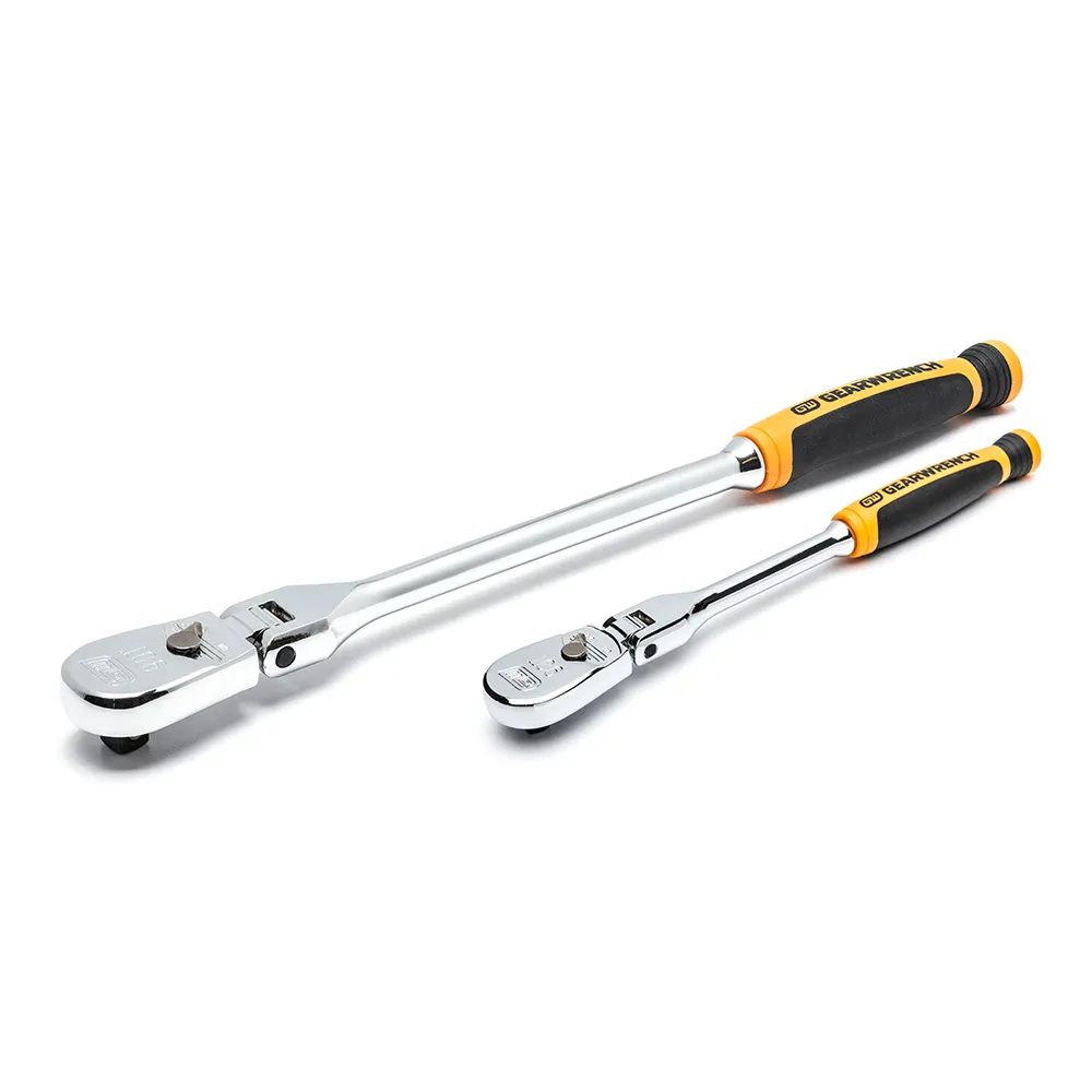 GEARWRENCH 90T Cushion Grip Flex Head Ratchet Set - 2 Piece 81204T