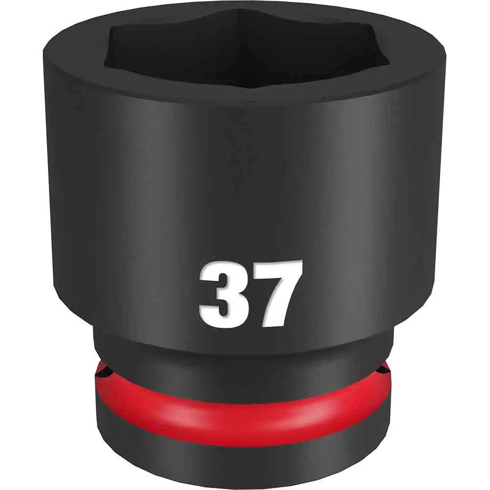 MILWAUKEE SHOCKWAVE 3/4inch Drive 37mm Standard 6 Point Impact Socket 49666375