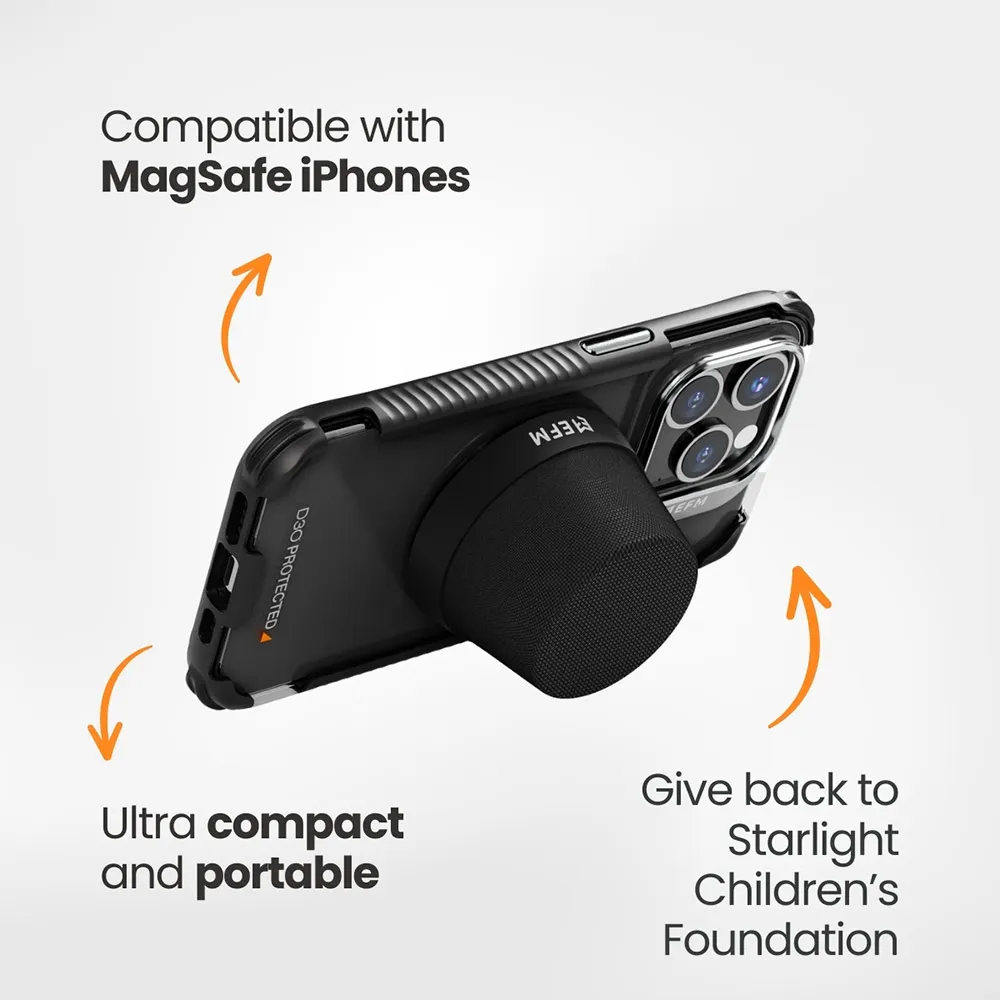 EFM Cloudbreak Mag Bluetooth Speaker Twin Pack With MagSafe Compatibility - Black EFA2CBM909BLA