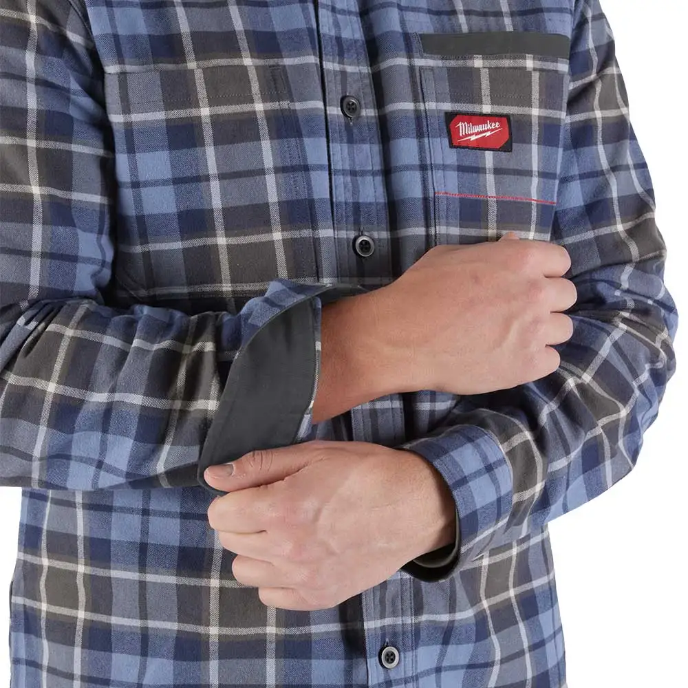 MILWAUKEE Gridiron Flannel Shirt Blue