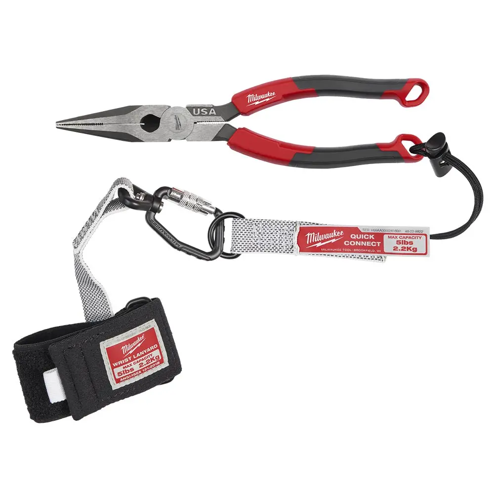 MILWAUKEE 203mm USA Made Comfort Grip Handle Long Nose Plier MT555