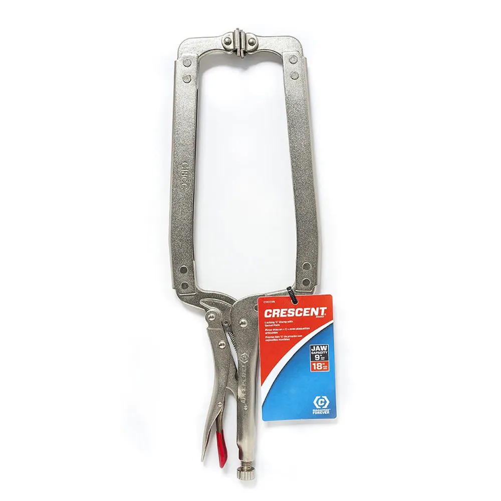 CRESCENT 450MM/18" Locking C-Clamp With Swivel Pads C18CCSN