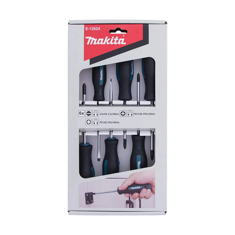 MAKITA 6 Piece DIY Screwdriver Set E-13524