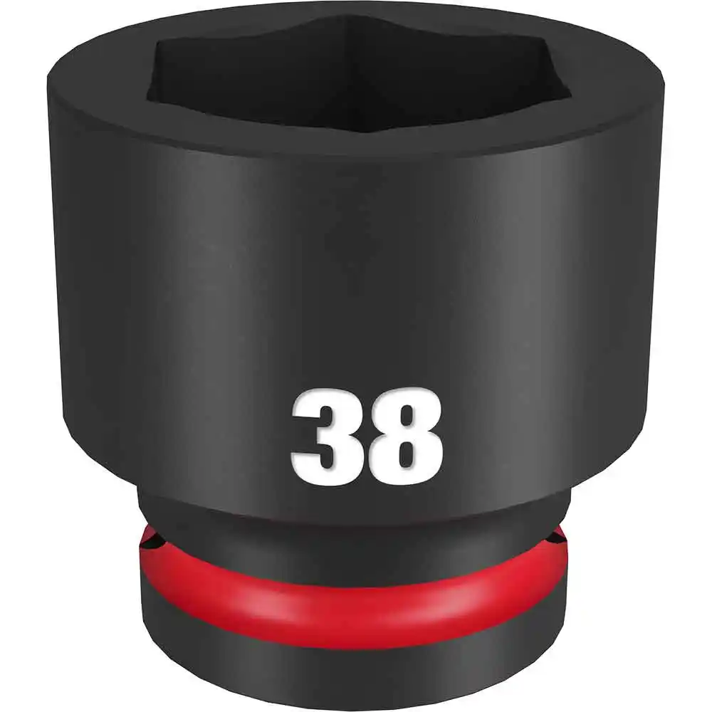 MILWAUKEE SHOCKWAVE 3/4inch Drive 38mm Standard 6 Point Impact Socket 49666376