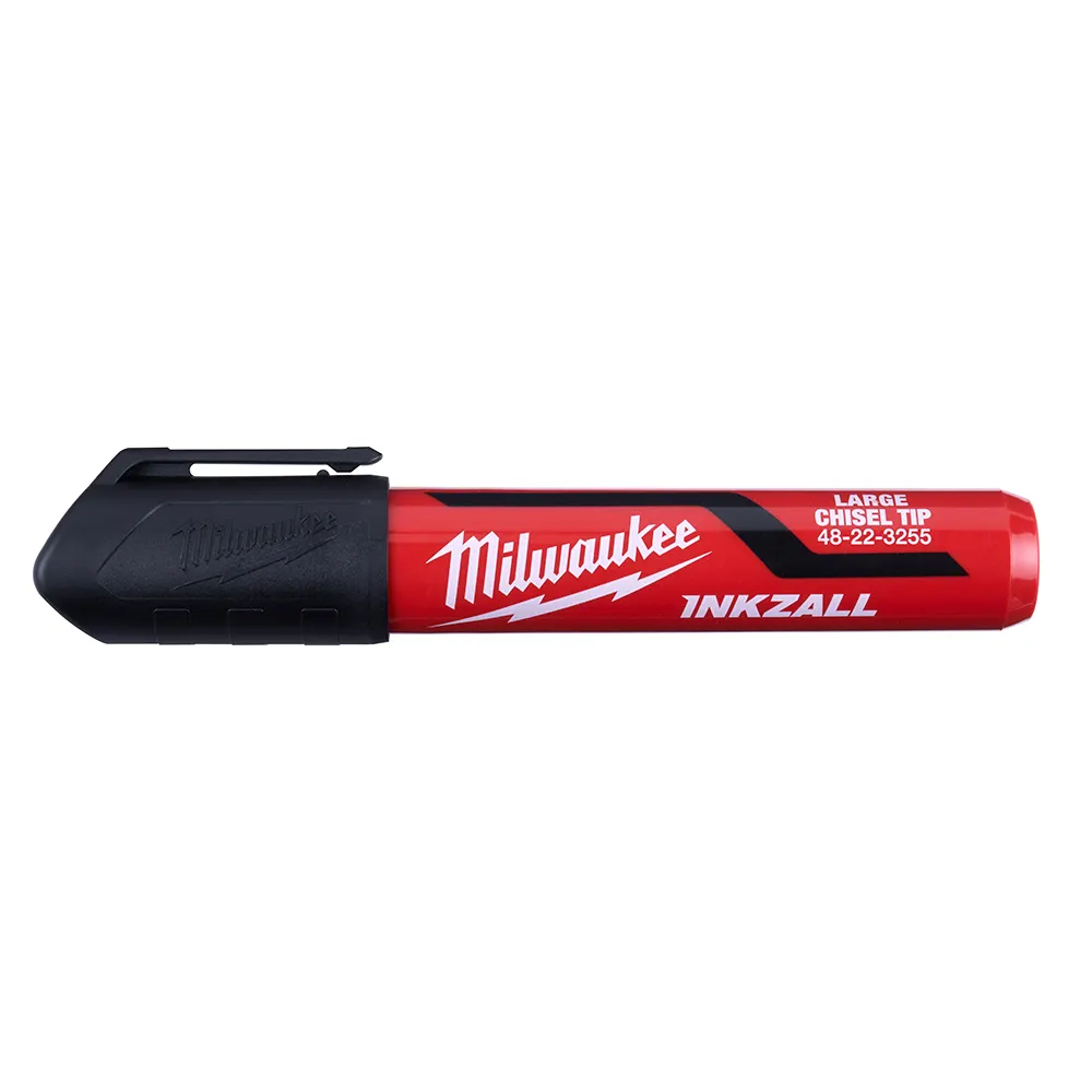MILWAUKEE INKZALL Black Large Chisel Tip Marker 48223255