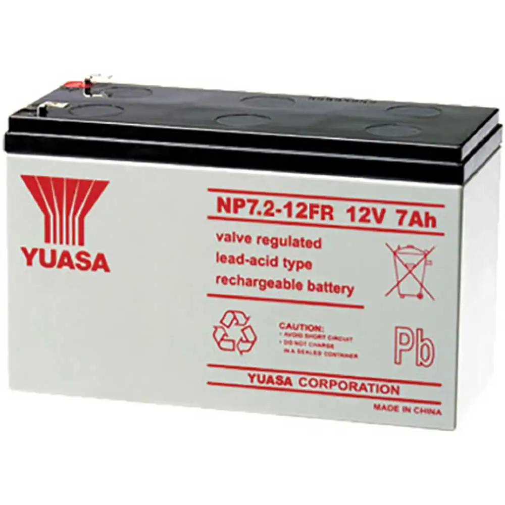YUASA NP (VRLA) NP7.2-12L FR (Faston 250) VRLA Car Battery 175017