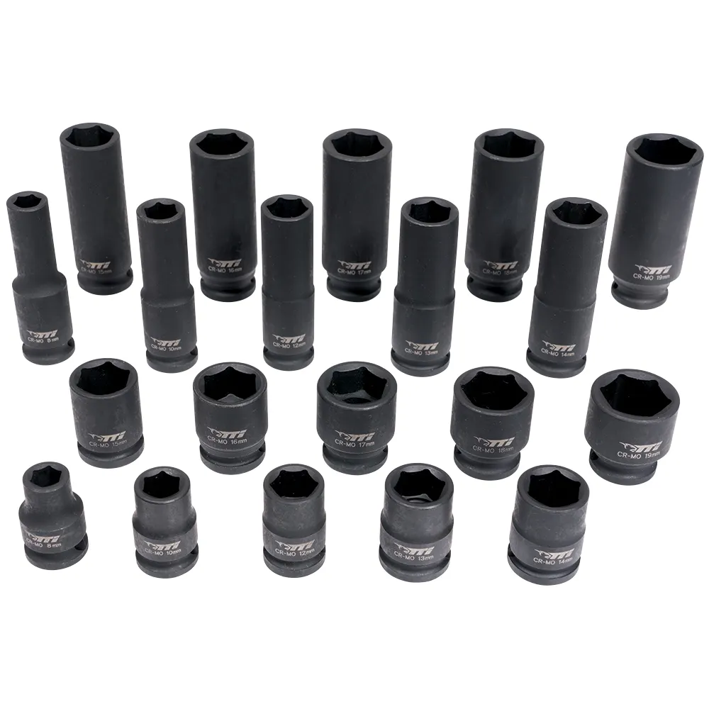 TTI 20pc 3/8inch Standard Metric and Deep Impact Socket Set TTI38D20SDD