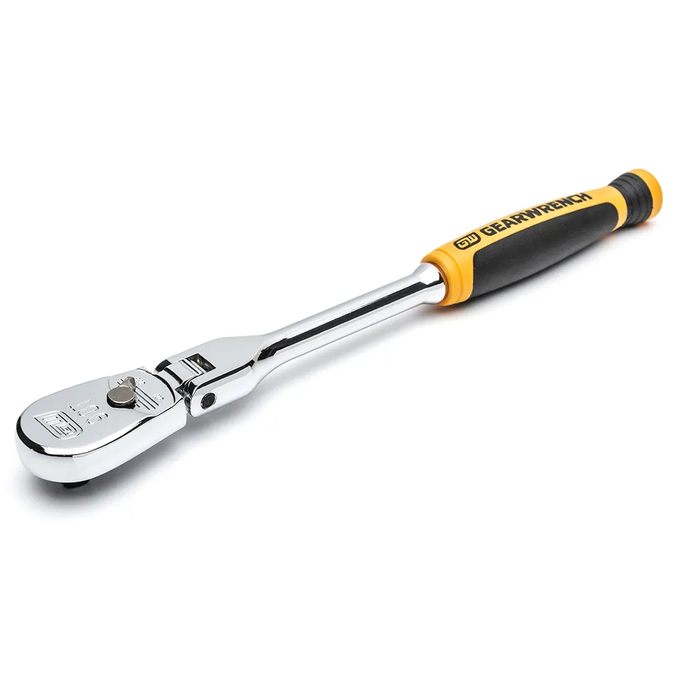 GEARWRENCH 197mm 1/4inch Drive 90 Tooth Cushion Grip Flex Teardrop Ratchet 81009T