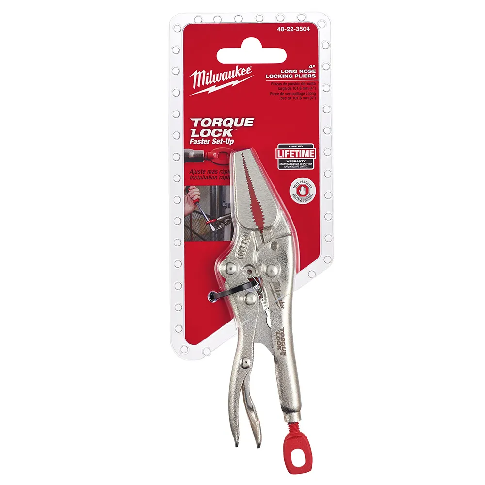 MILWAUKEE 101mm Long Nose Torque Lock Plier 48223504