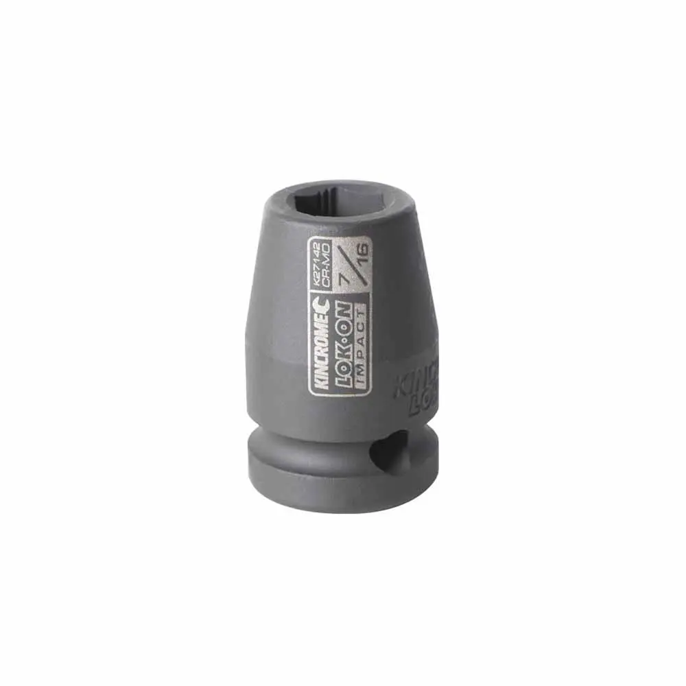 KINCROME LOK-ON 7/16" 1/2" Drive Impact Socket K27142