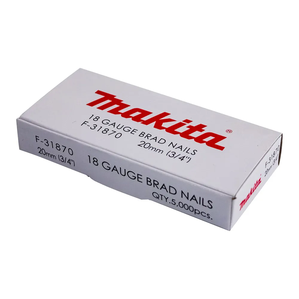 MAKITA 20 x 1.2mm EG 18GA C1 Nail Brad 5000Box F31870