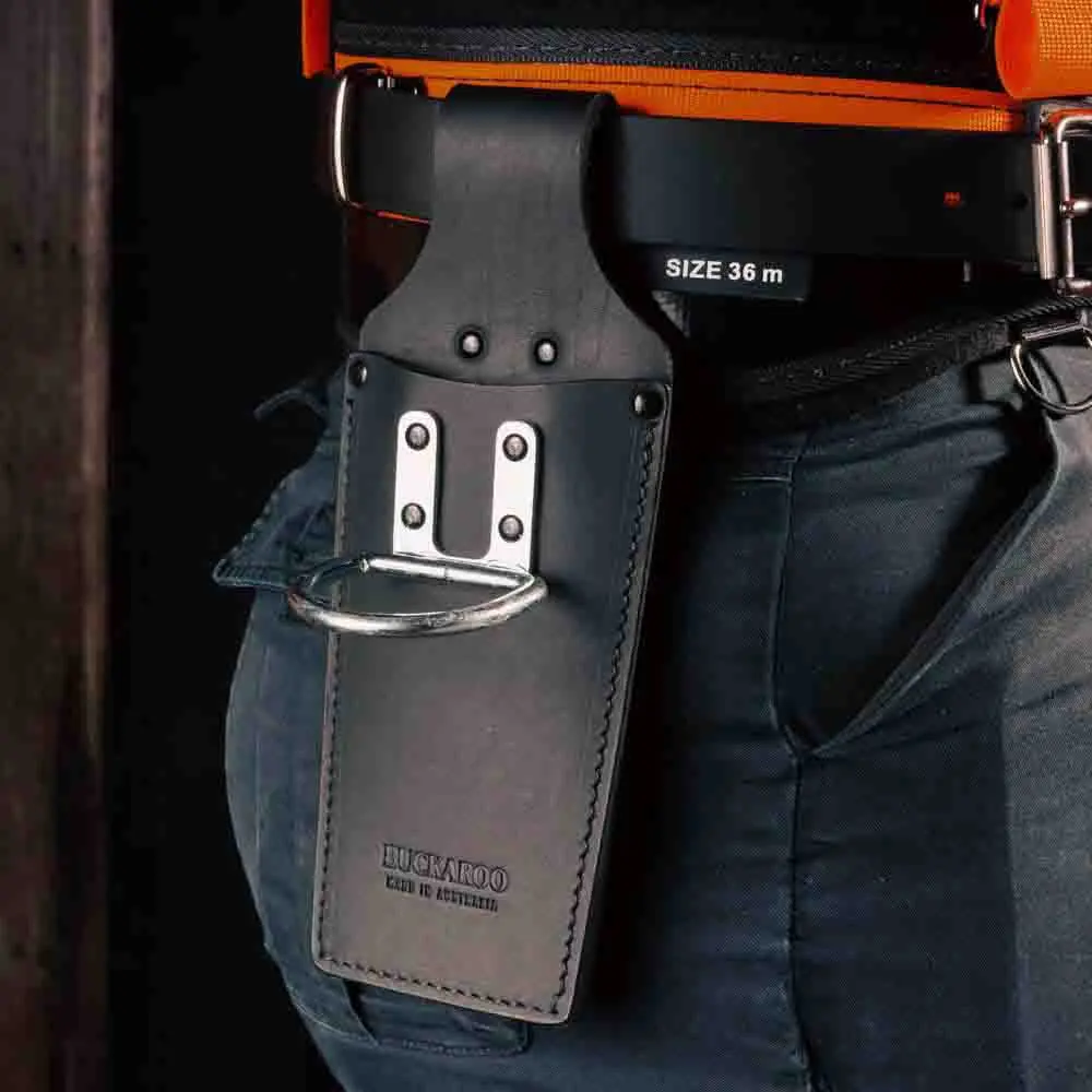 BUCKAROO Leather Combined Hammer and Chisel Frog TCHF