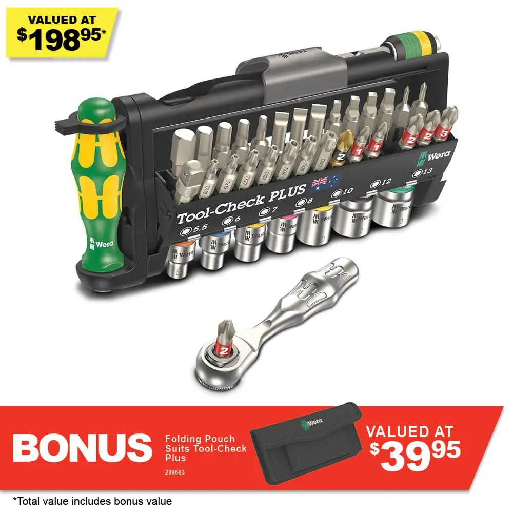 WERA Tool-Check Plus Aussie - 39 Piece WER300340