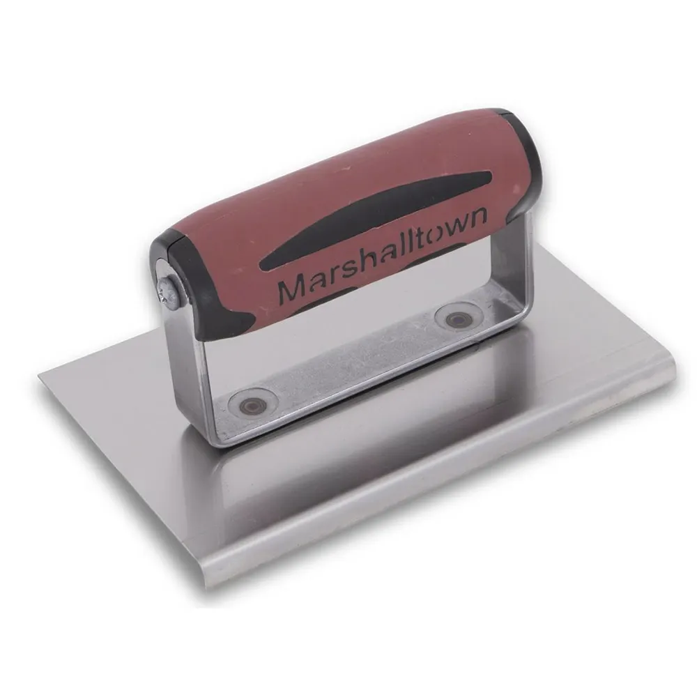 MARSHALLTOWN 152 x 115mm Straight 10 x 13mm Stainless Steel Soft Grip Concrete Edger 165SSD