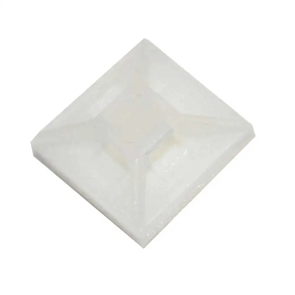 CABAC 20 X 20mm Adhes Cable Tie Mount - 100 Piece Natural SAM19NT