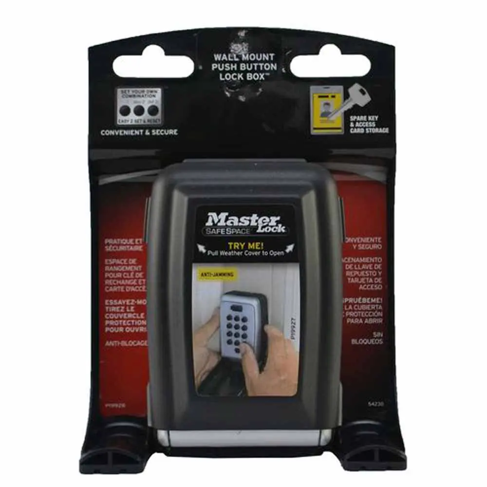 MASTER LOCK 5423D Wall Mount Push Button Lock Box 5423DAU