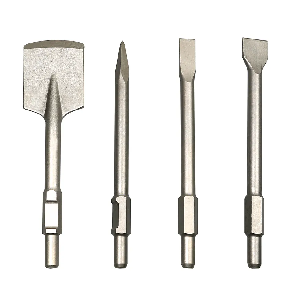 DETROIT 30mm-Hex Chisel Bit Set - 4 Piece DETHCS4