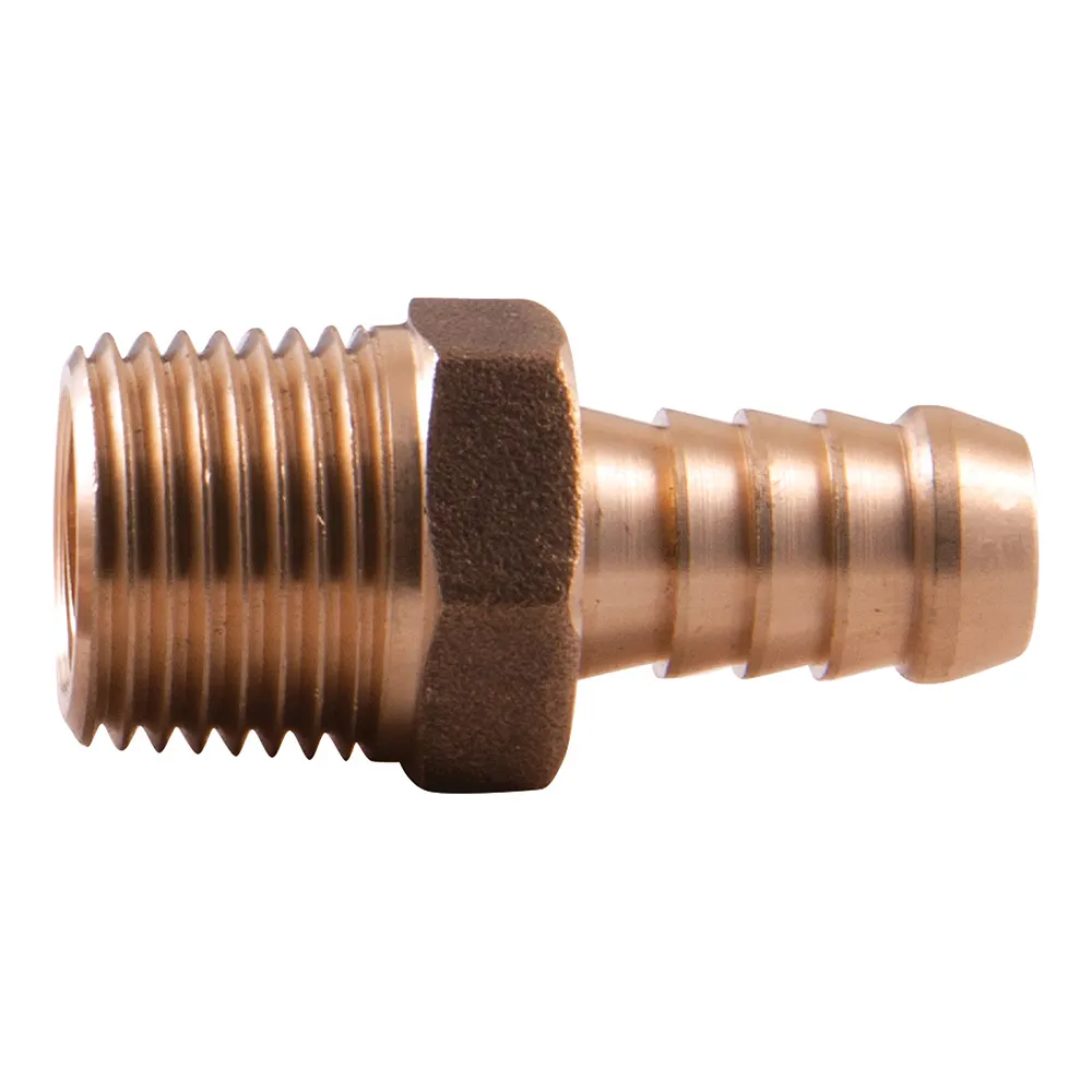 SONSBEEK TAILPIECE 1/2inch BARB 1/2inch BSP MALE, BRASS