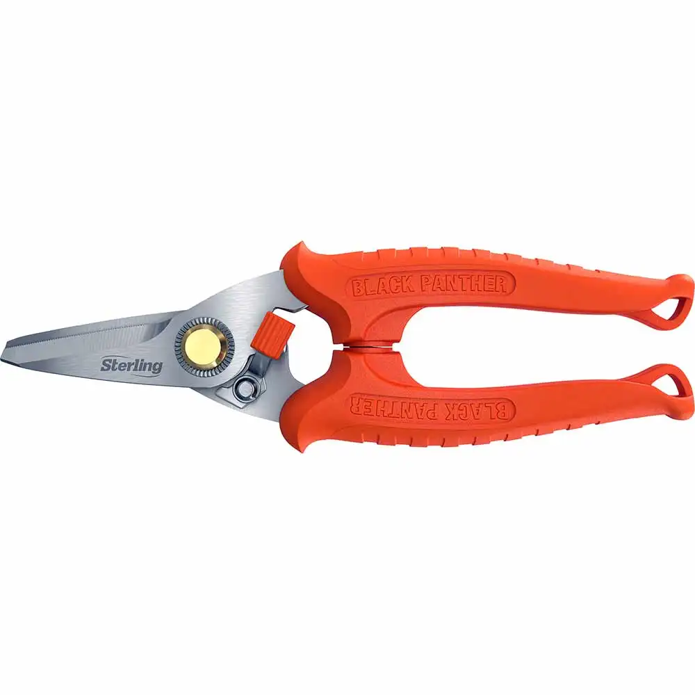 BLACK PANTHER 185mm Stainless Steel Serrated Rounded Tip Industrial Snips 29-704