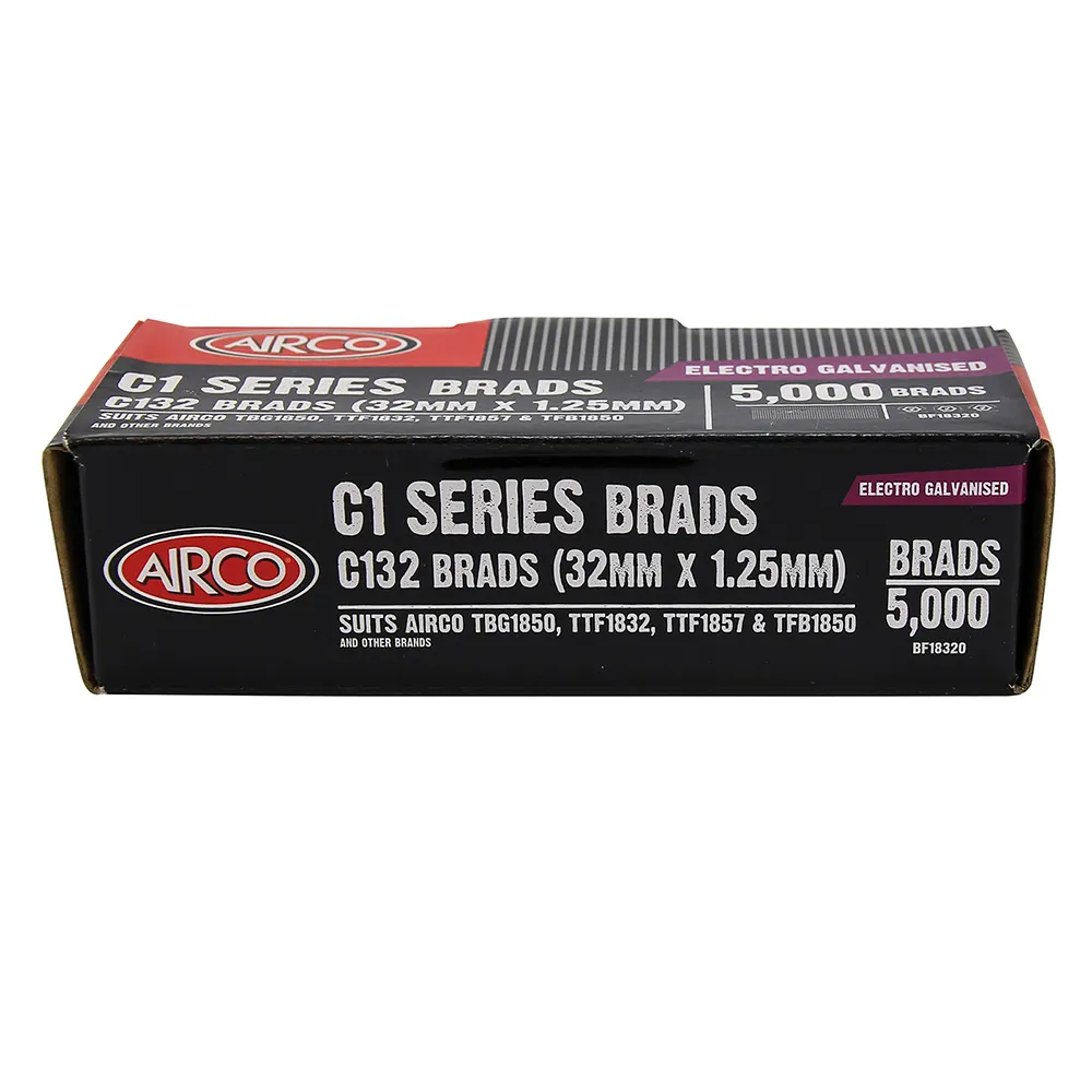 AIRCO C100 Series Brad Nails - 32 x 1.2mm BF18320