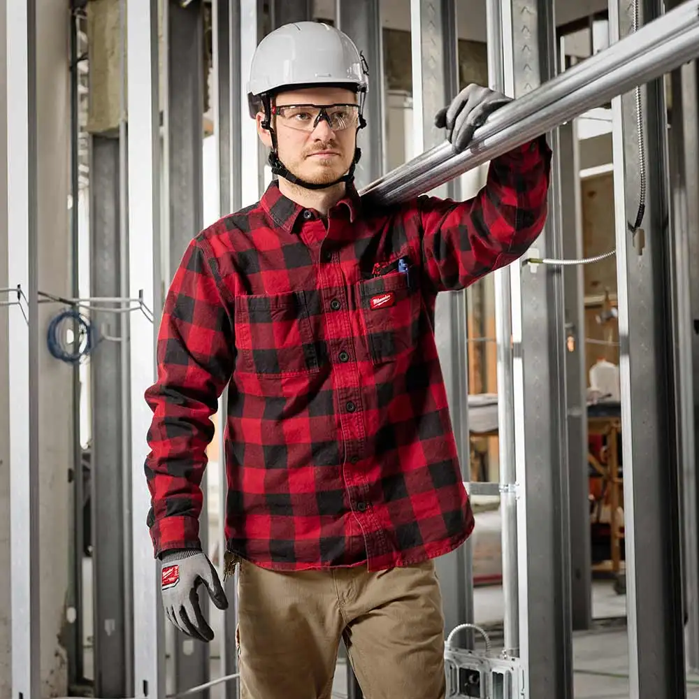 MILWAUKEE Gridiron Flannel Shirt Red