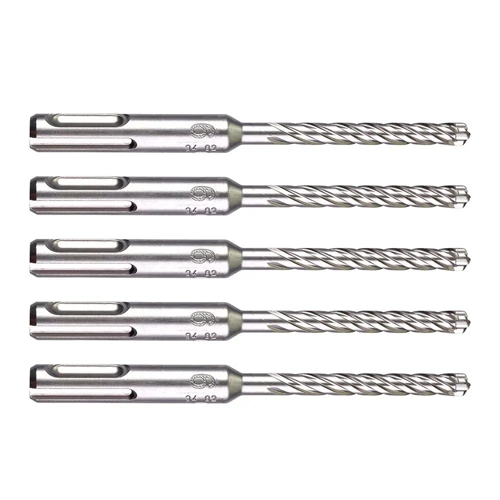 MILWAUKEE 6.5 x 115mm SDS Plus 4-Cutter TCT Masonry Drill Bit - 5 Piece 4932479672