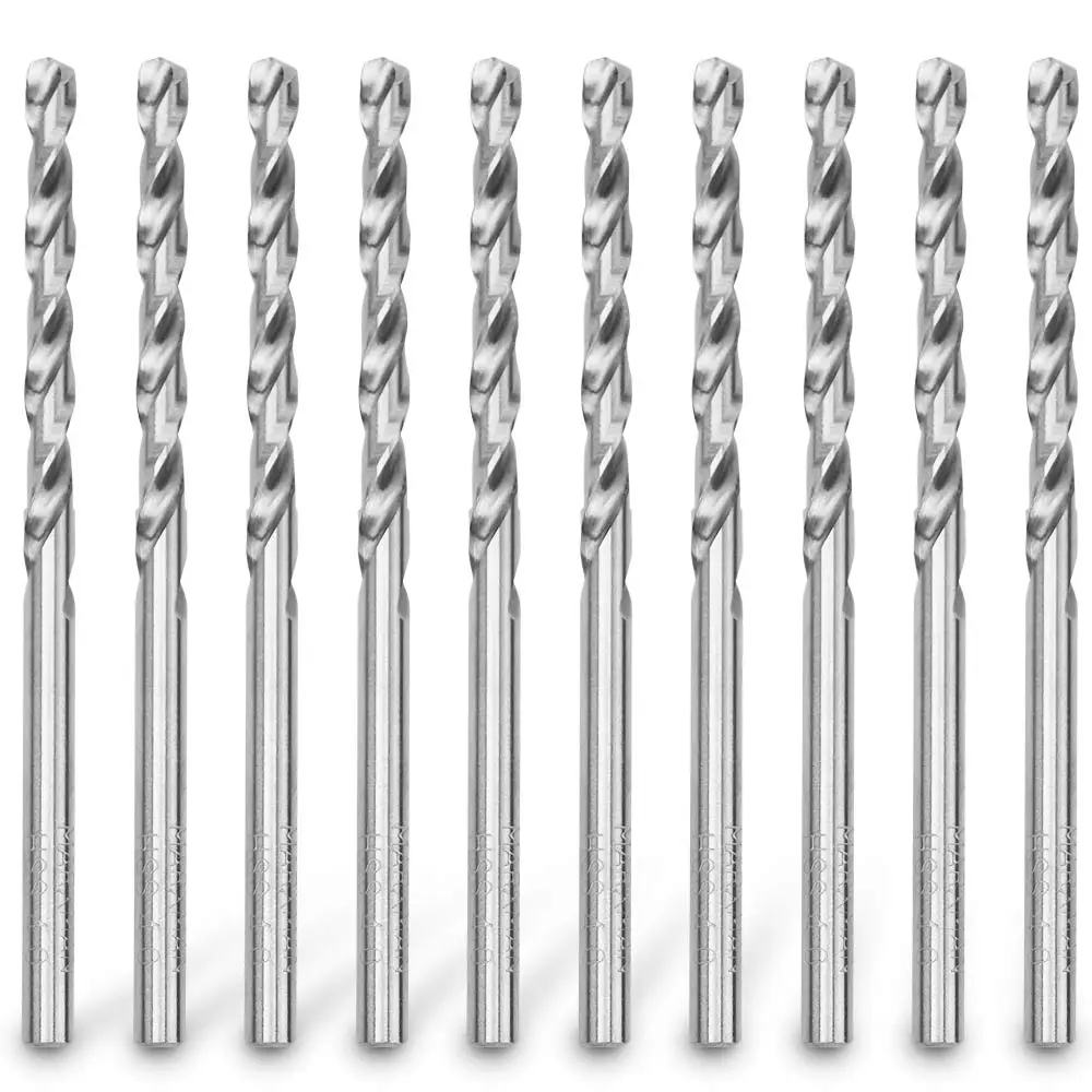 MARXMAN 4.0x75mm HSS Metal Jobber Drill Bit - 10 Piece MHSS4MM10PC