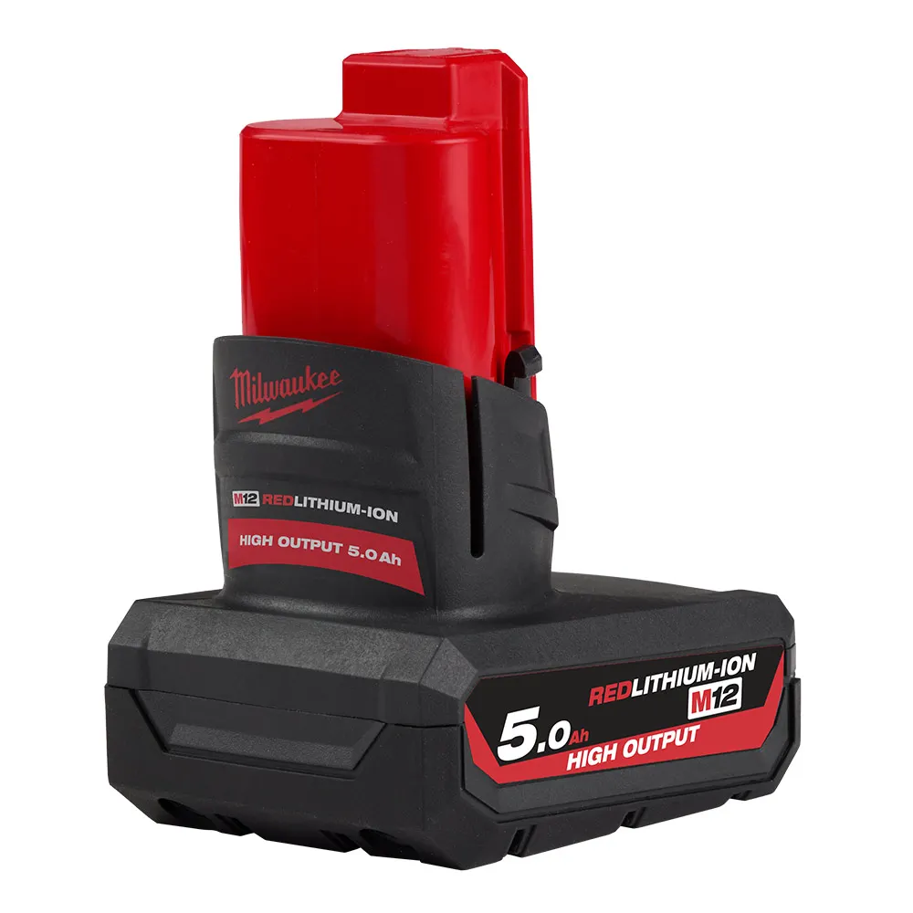 MILWAUKEE 12V RedLithium-Ion 5.0Ah High Output Battery M12HB5