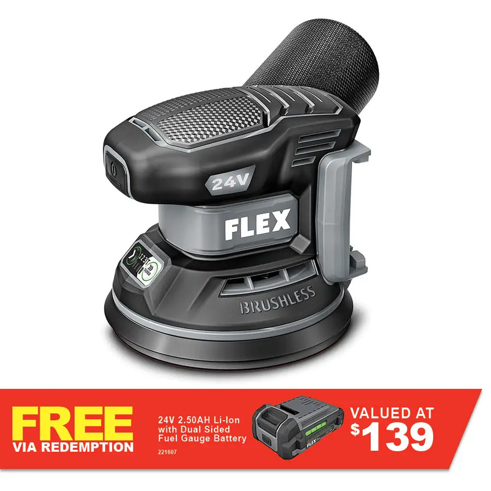 FLEX 24V Brushless 125mm Orbital Sander Skin FXA3411-Z
