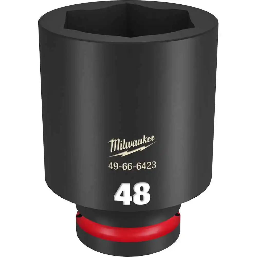 MILWAUKEE SHOCKWAVE 3/4inch Drive 48mm Deep 6 Point Impact Socket 49666423
