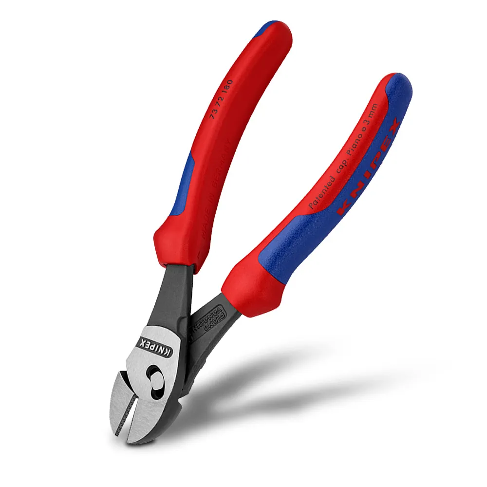 KNIPEX 180mm Twinforce Diagonal Cutter Plier 7372180BK