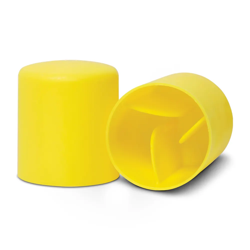 GUARDALL Star Picket Yellow Safety Caps - 100 Piece GSPC1Y