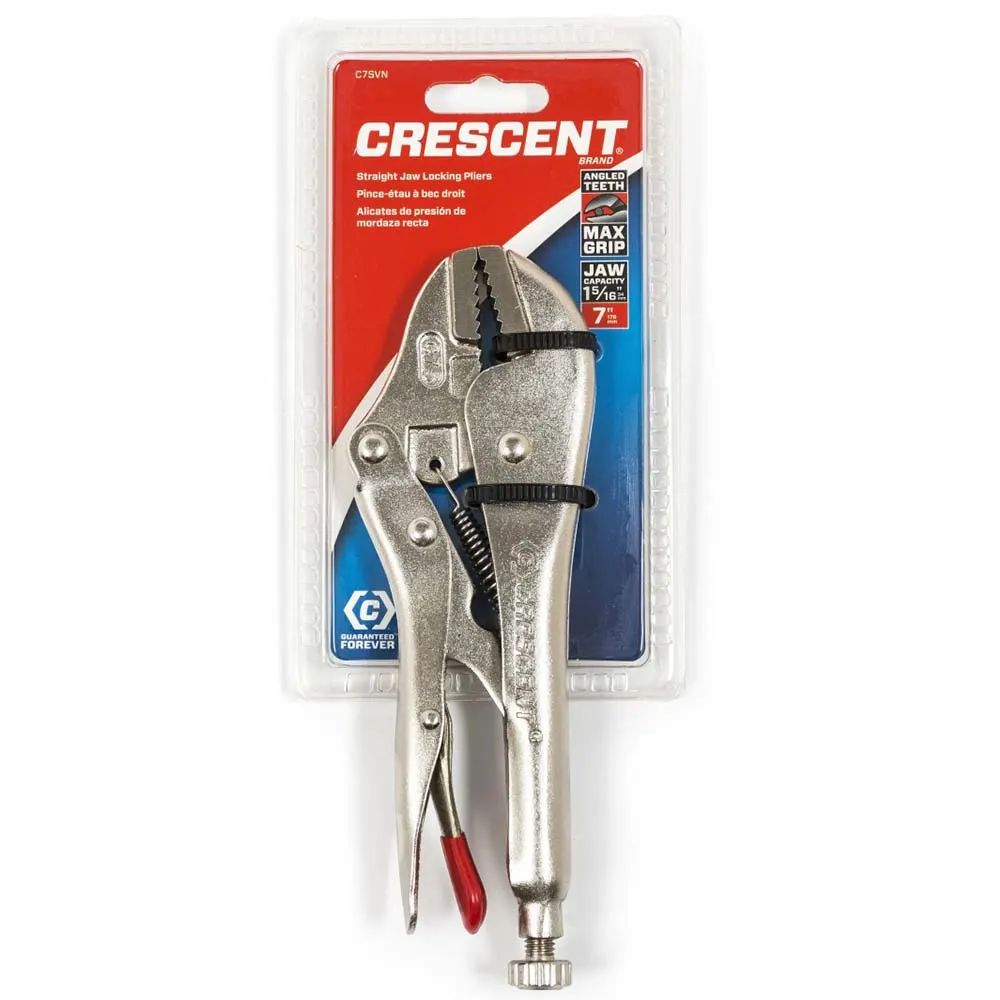 CRESCENT 180MM/7" Straight Jaw Locking Pliers C7SVN
