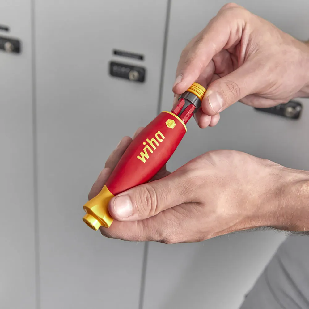 WIHA 4in1 VDE Magazine Style SlimBit Screwdriver Set 45296