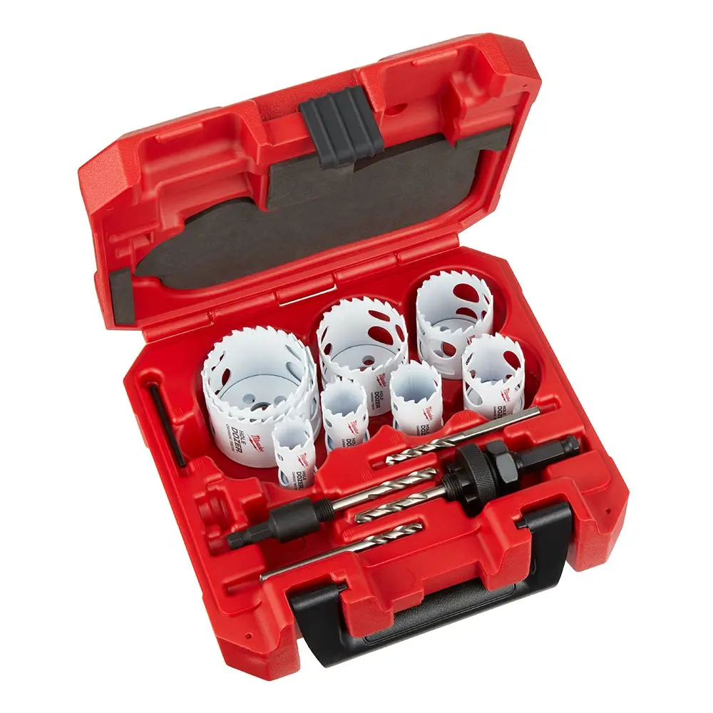 MILWAUKEE HOLE DOZER with Carbide Teeth Hole Saw Kit - 12 Piece 49223090