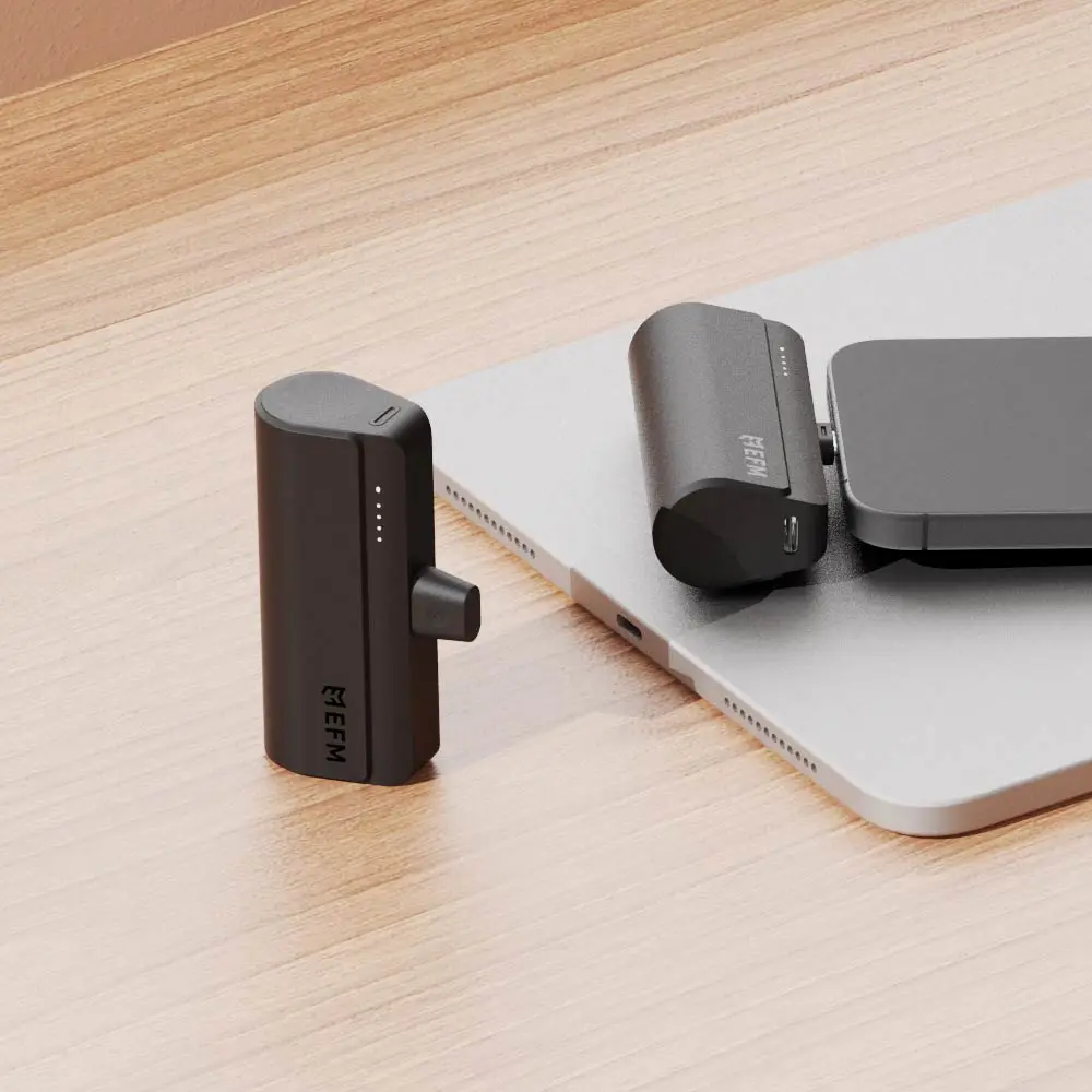 EFM 5000mAh Power On-The-Go Power Bank Twin Pack - Black EFPOTGT932BLA