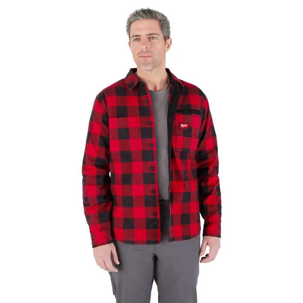 MILWAUKEE Gridiron Flannel Shirt Red