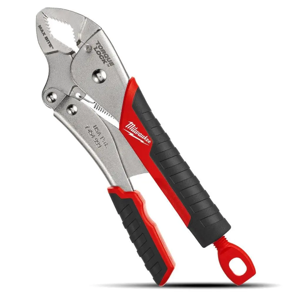 MILWAUKEE 178MM (7") TORQUE LOCK MAX BITE CURVED JAW LOCKING PLIERS 48223707